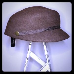 The Limited 100% Wool, Chocolate Brown Newsboy Hat